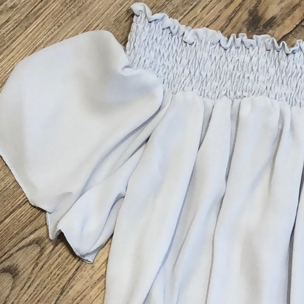 Moa Moa Off the Shoulder Sheer Blouse - Sz Small - Picture 5 of 6